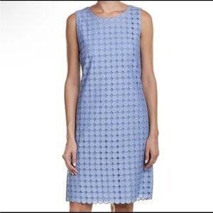 J.‎ McLaughlin Periwinkle Blue Eyelet Lace Sleeveless Cotton Sundress Preppy